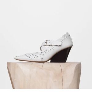 Celine Optic White Folk pump